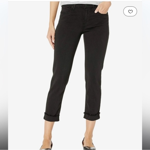 NWT!! KUT From The Kloth - Amy Crop Straight Leg - Black - Size 2 - Picture 2 of 8